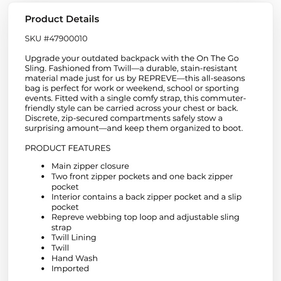 NWT SakRoots Royal Blue Seascape On The Go Sling - Picture 4 of 4